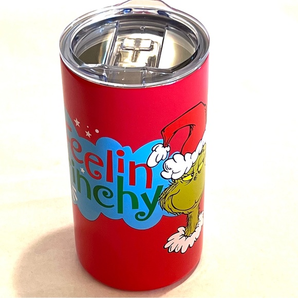 Dr. Seuss 2022 Edition Grinch Feelin Grinchy Stainless Steel Insulated Mug Red - Picture 2 of 8